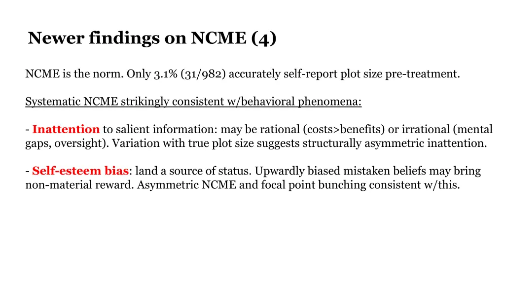 newer findings on ncme 4