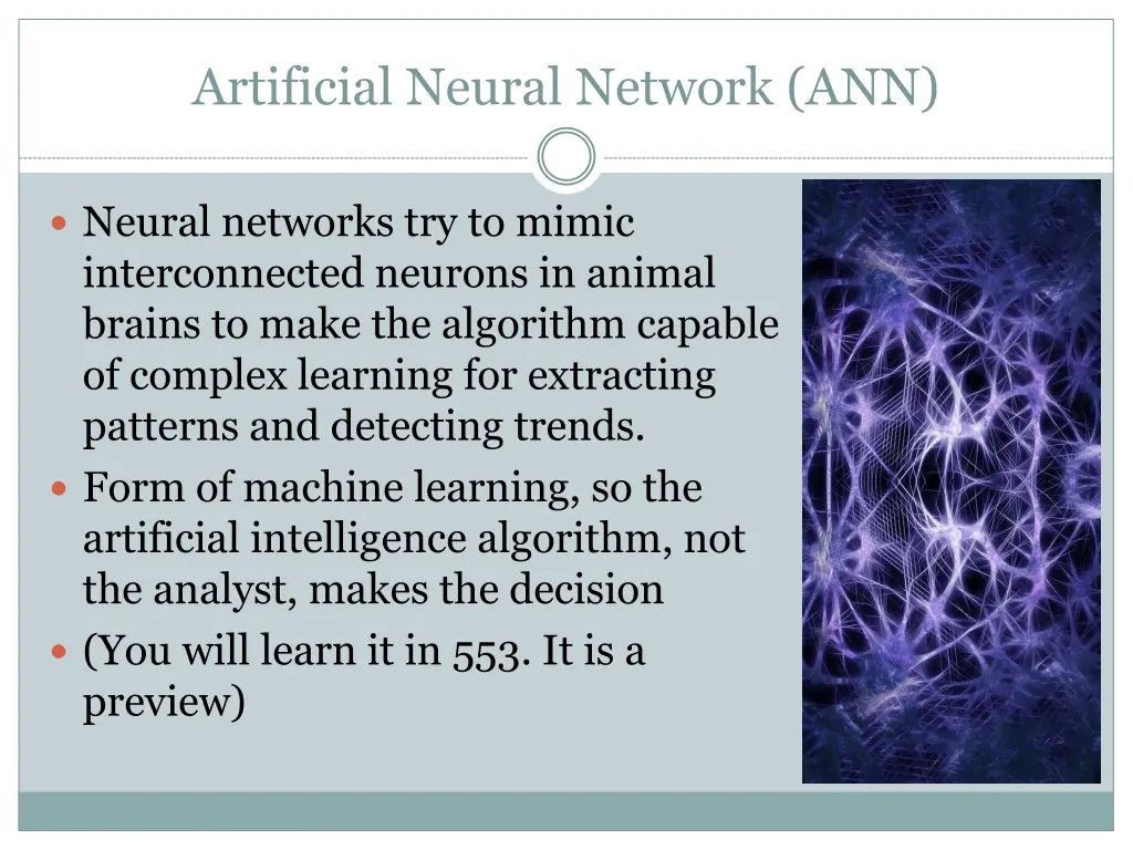 artificial neural network ann