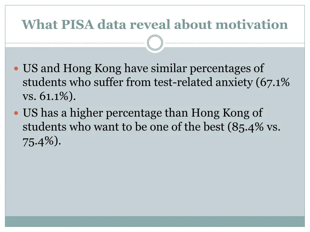 what pisa data reveal about motivation 11