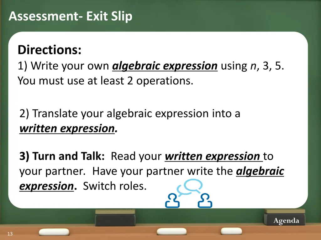 assessment exit slip