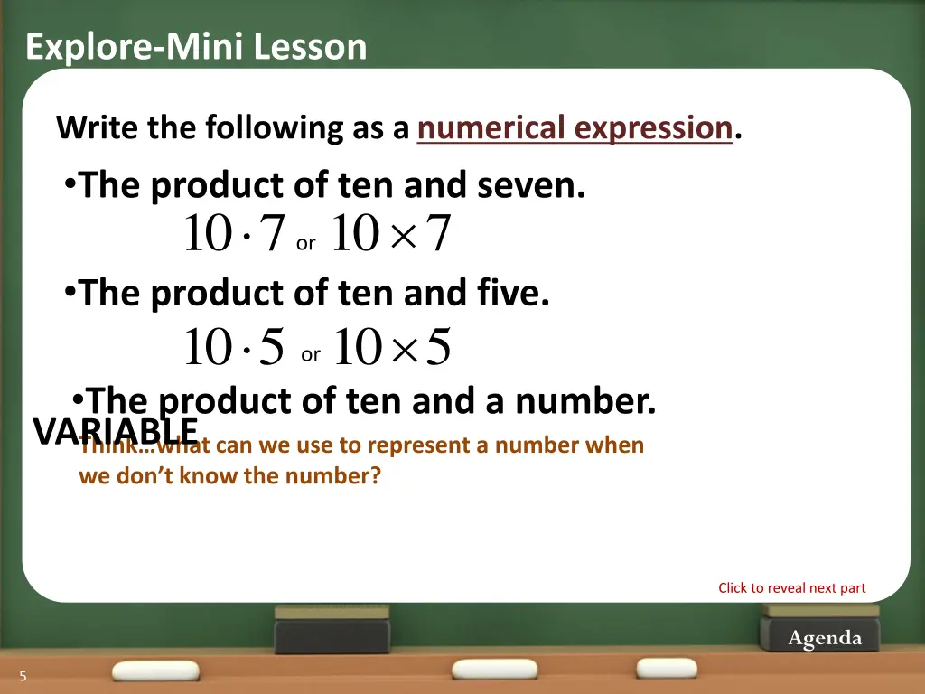 explore mini lesson