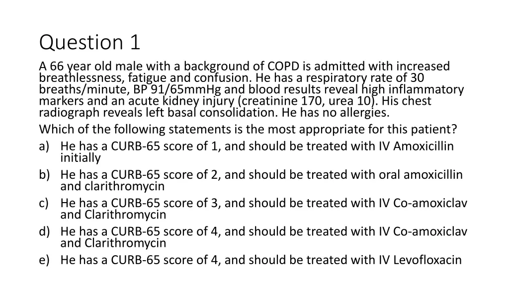 question 1 a 66 year old male with a background