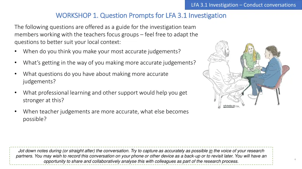 lfa 3 1 investigation conduct conversations