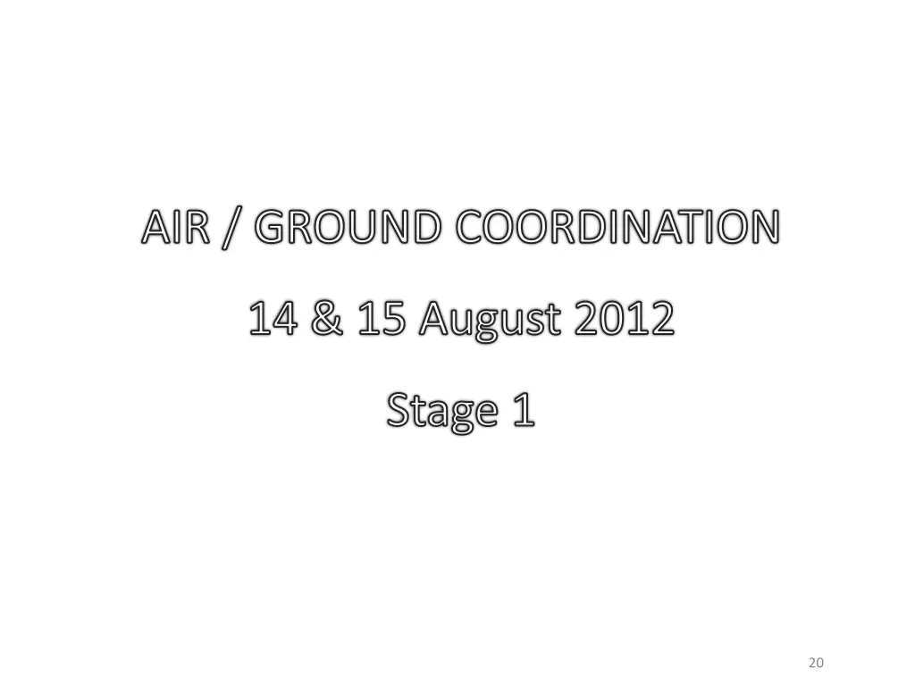 air ground coordination