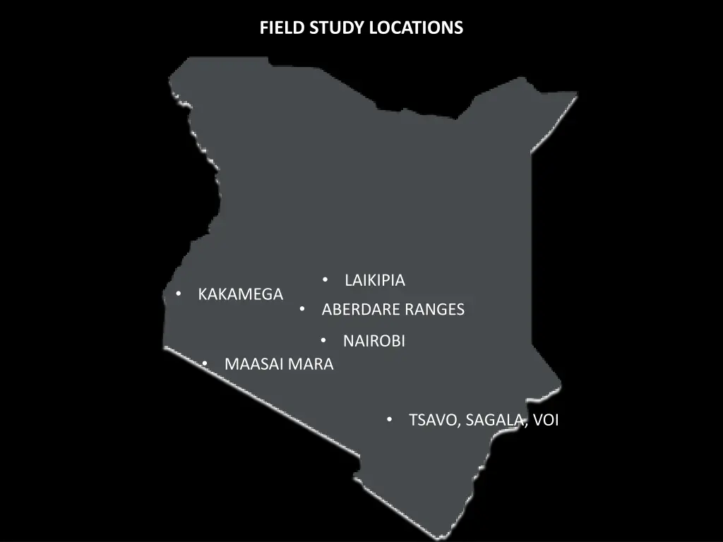 field study locations