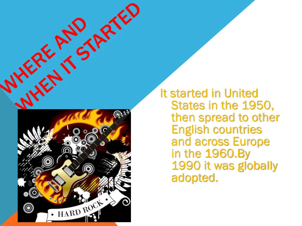 it started in united states in the 1950 then