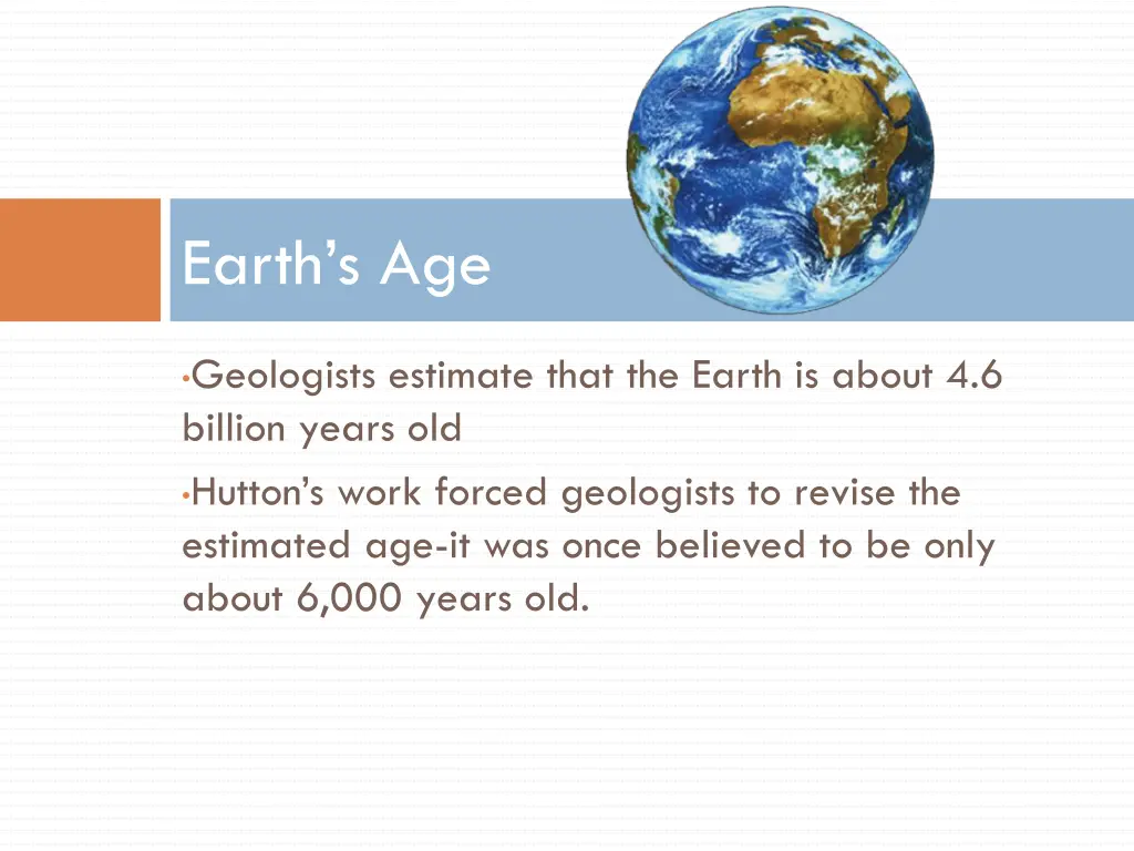 earth s age