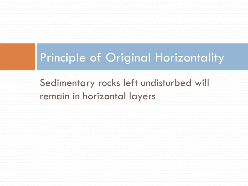 principle of original horizontality