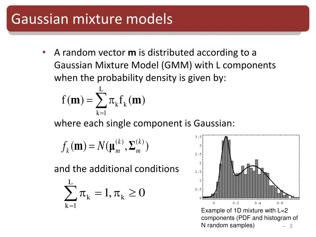 gaussian mixture models