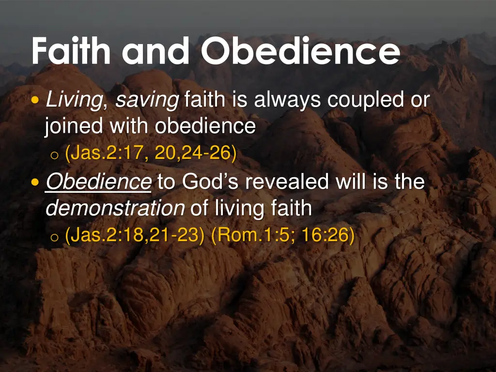 faith and obedience 8