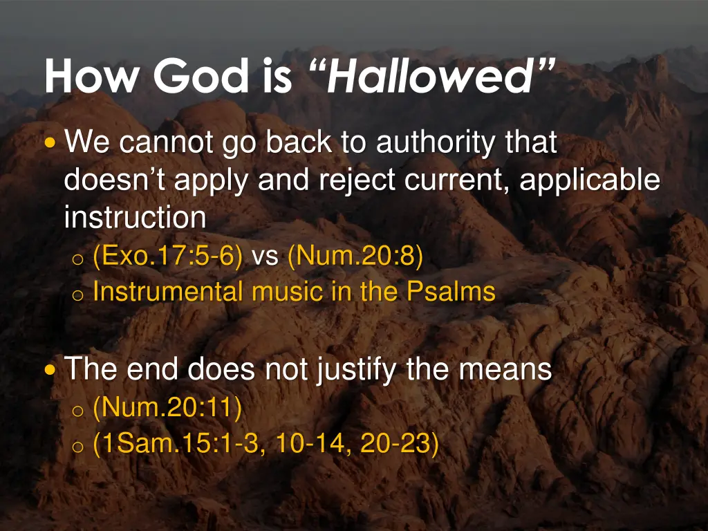 how god is hallowed 1