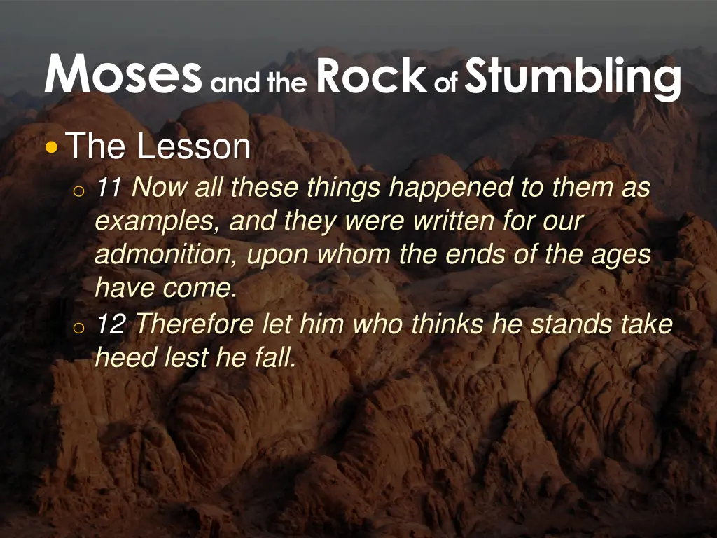 moses and the rock of stumbling 7