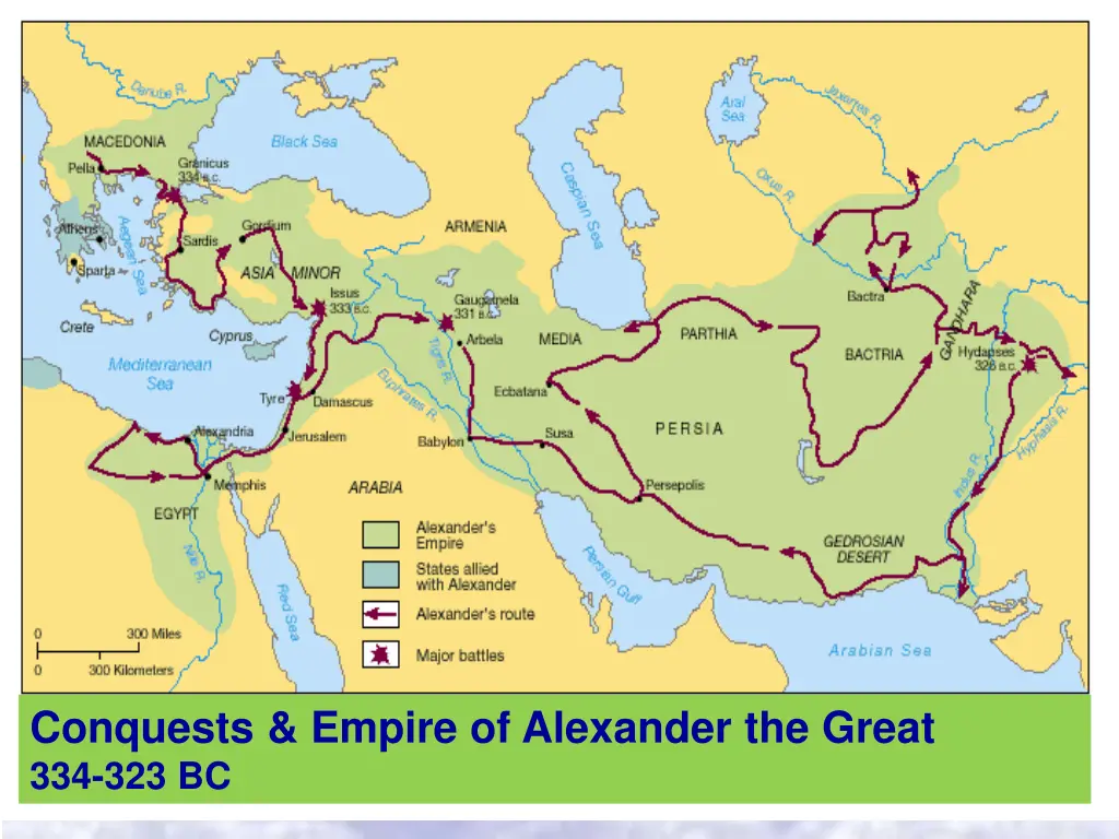 conquests empire of alexander the great 334 323 bc