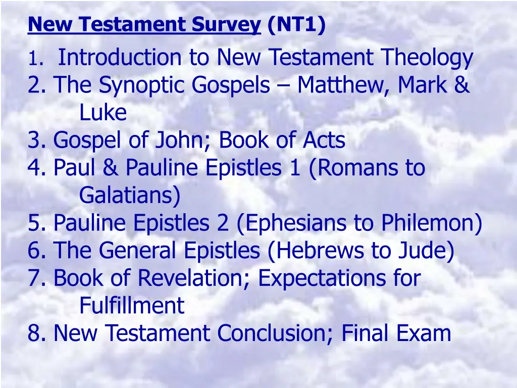 new testament survey nt1 1 introduction