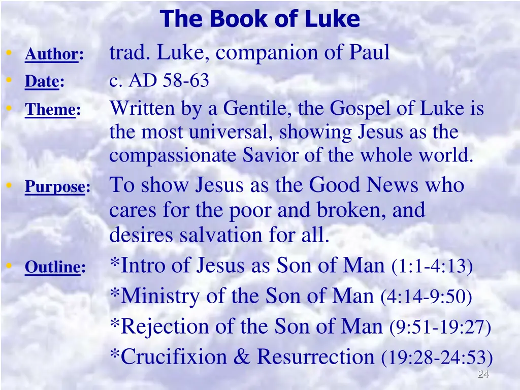 the book of luke