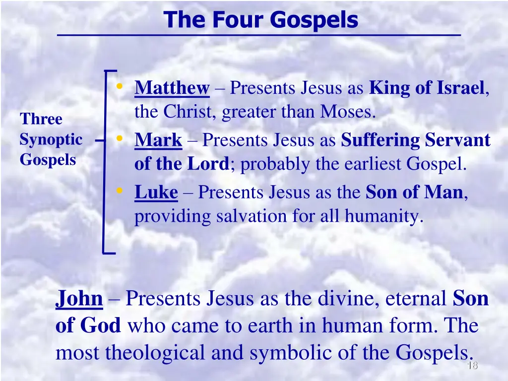 the four gospels 1