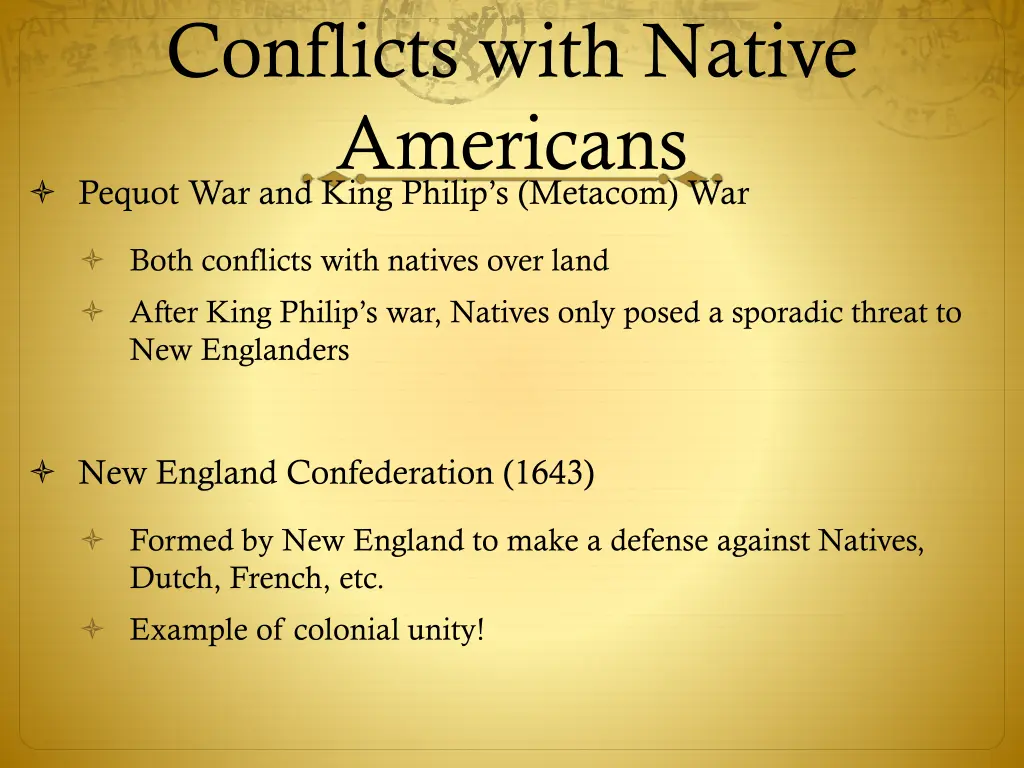 conflicts with native americans pequot