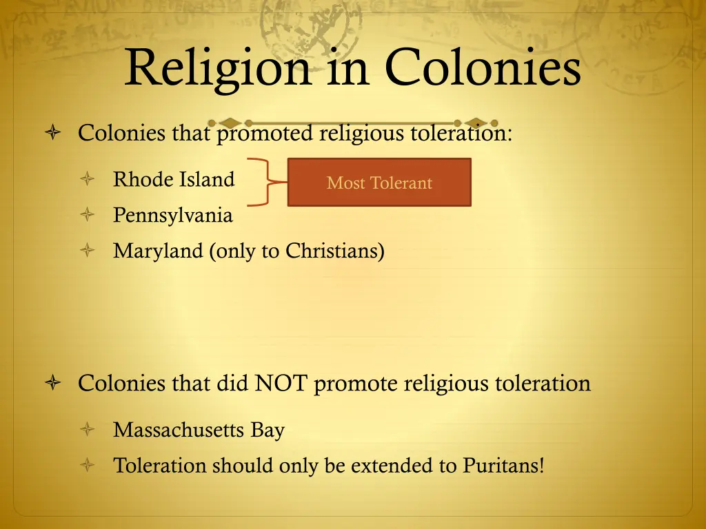 religion in colonies