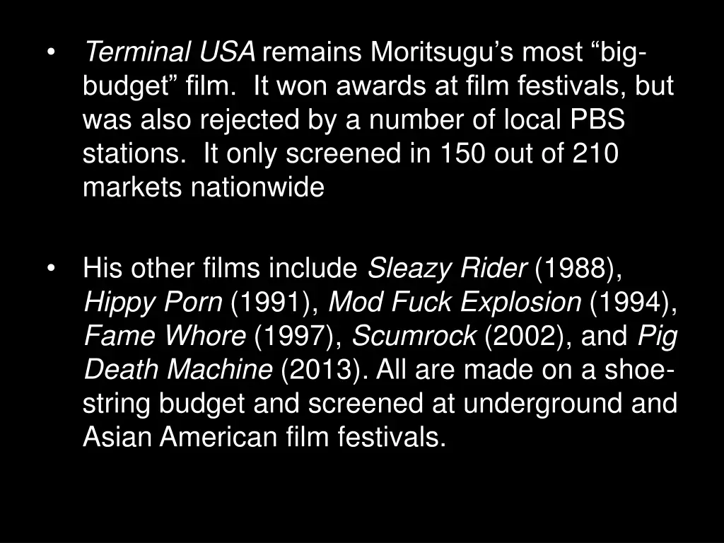 terminal usa remains moritsugu s most big budget