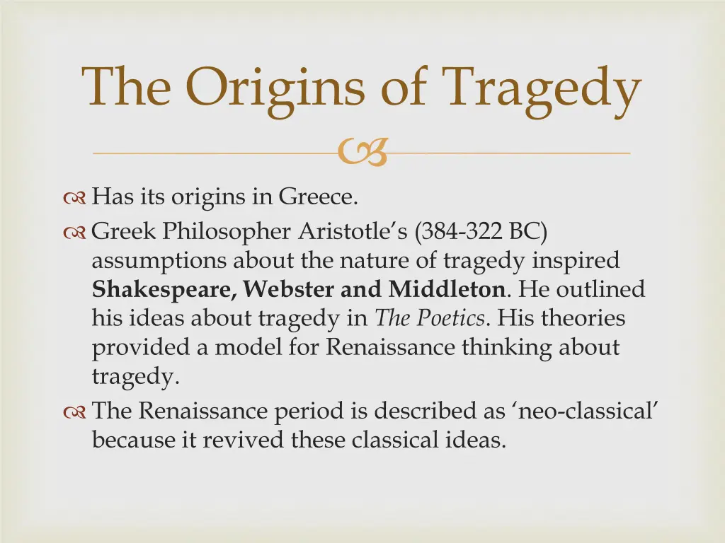 the origins of tragedy