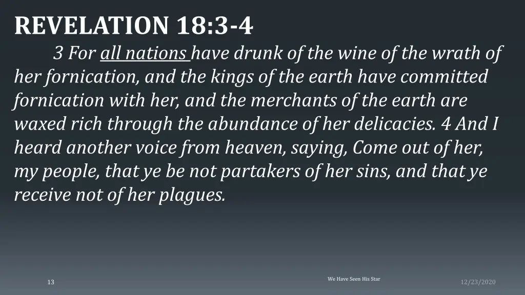 revelation 18 3 4 3 for all nations have drunk