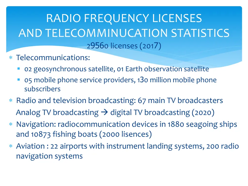 radio frequency licenses and telecomminucation