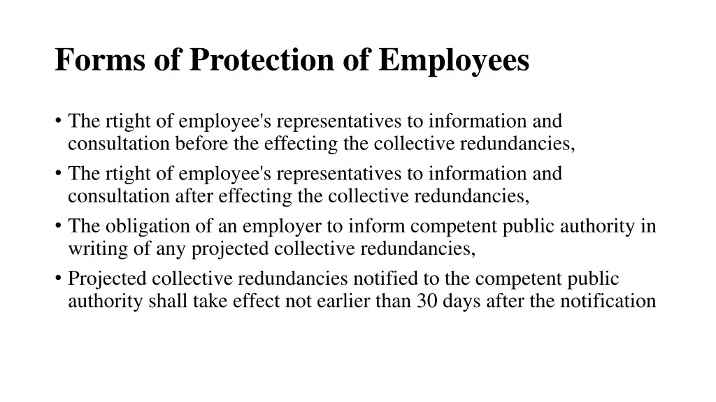 forms of protection of employees 1