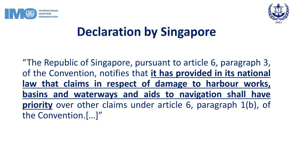 declaration by singapore