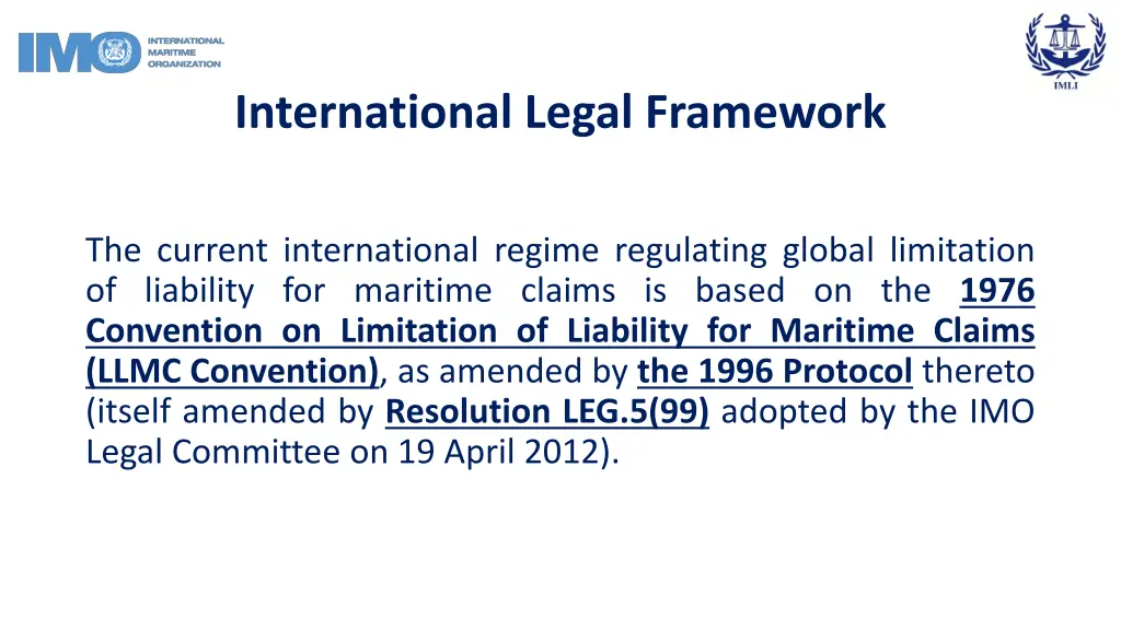 international legal framework