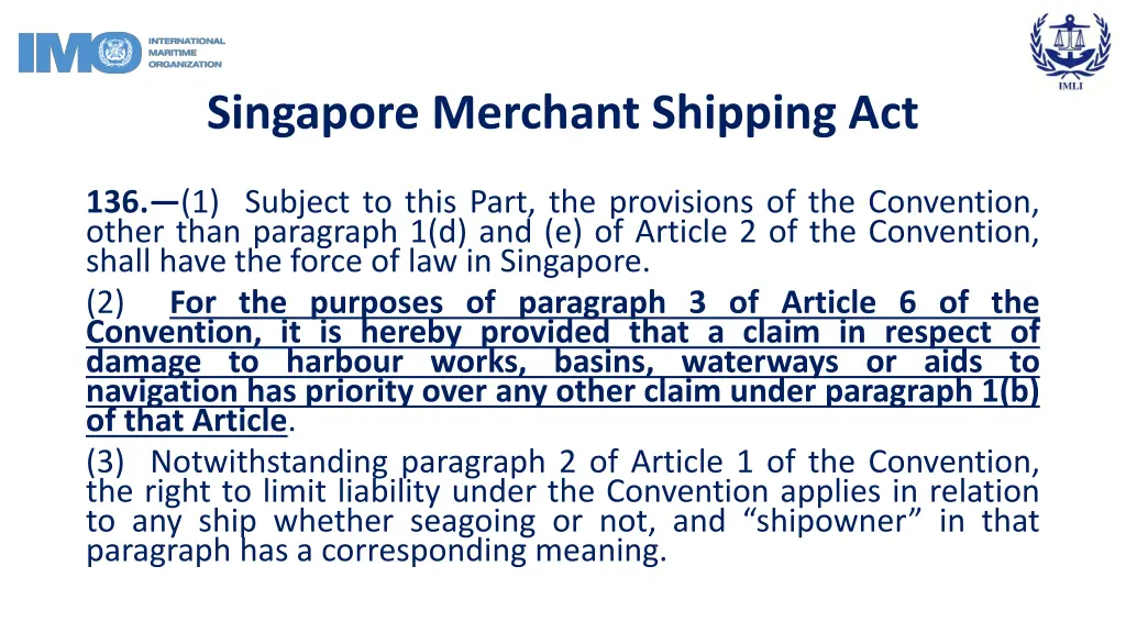 singapore merchant shipping act