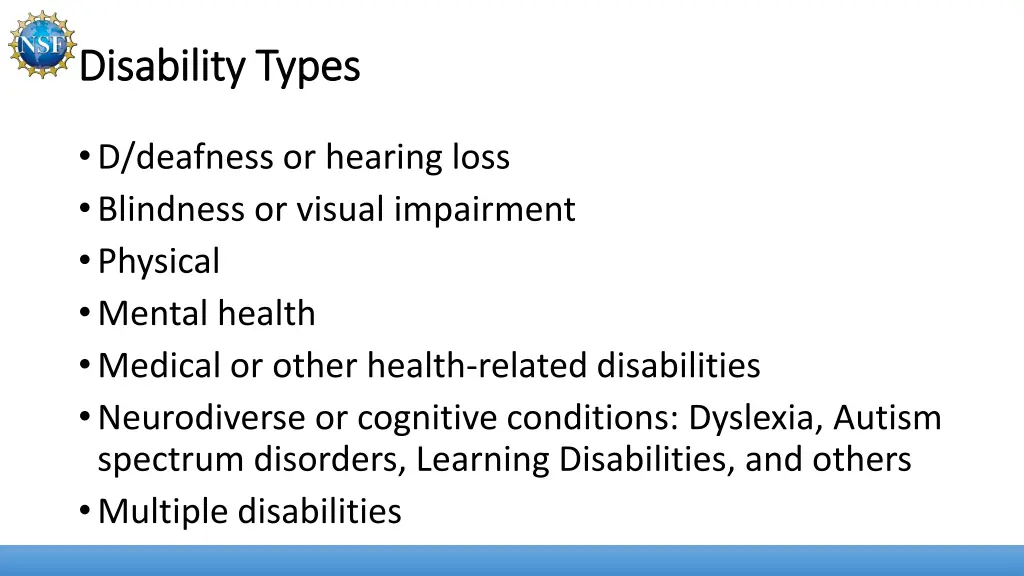 disability types disability types