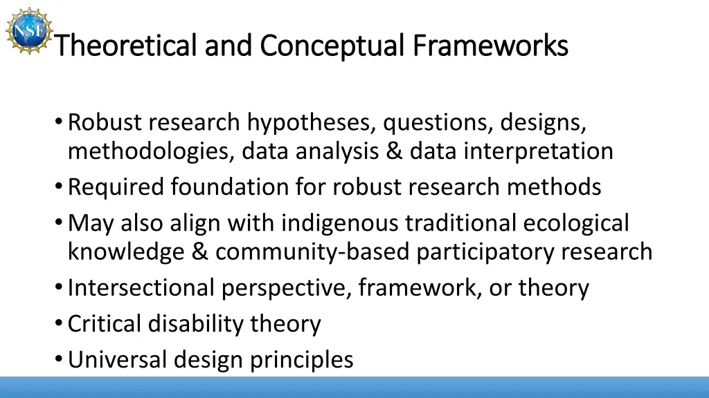 theoretical and conceptual frameworks theoretical