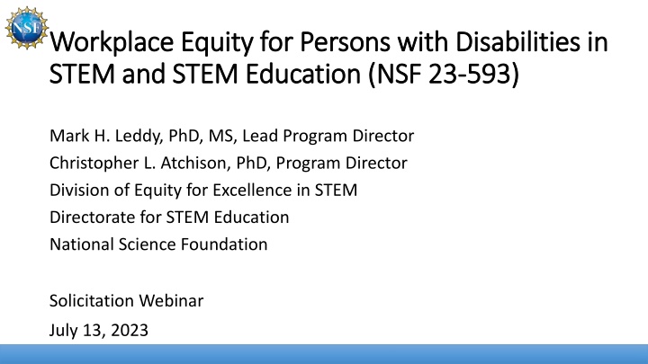 workplace equity for persons with disabilities