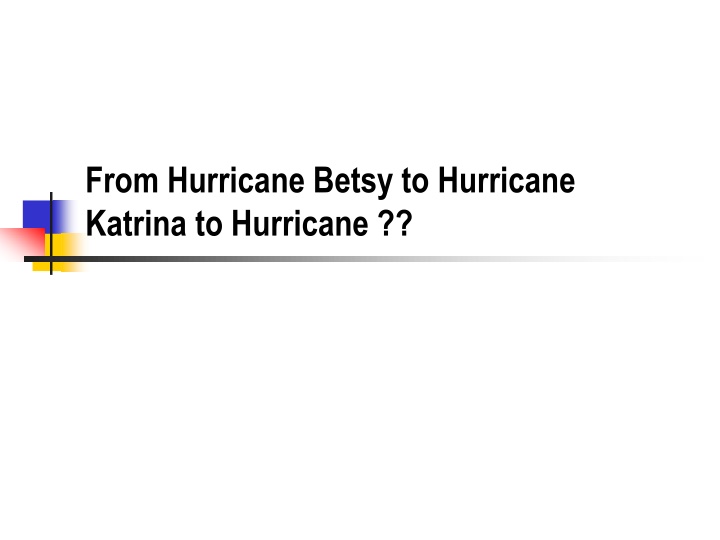 from hurricane betsy to hurricane katrina