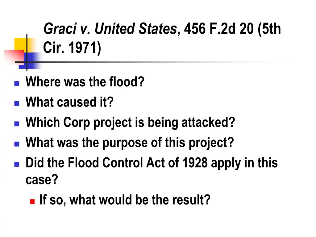 graci v united states 456 f 2d 20 5th cir 1971