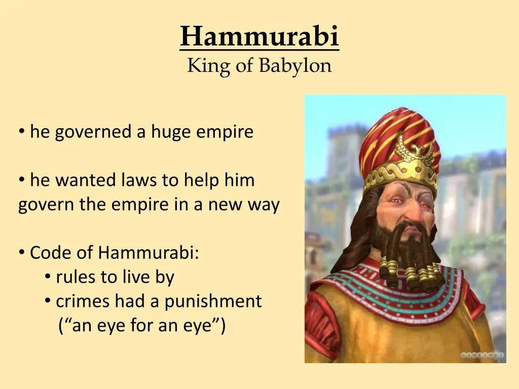 hammurabi king of babylon