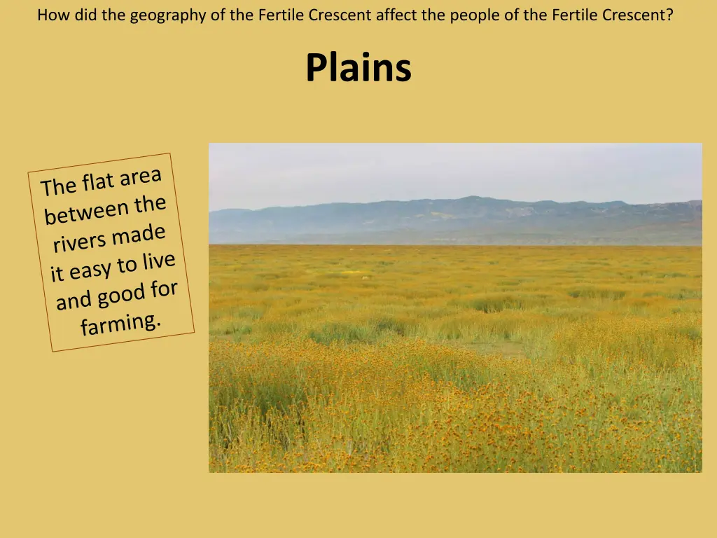 how did the geography of the fertile crescent 3