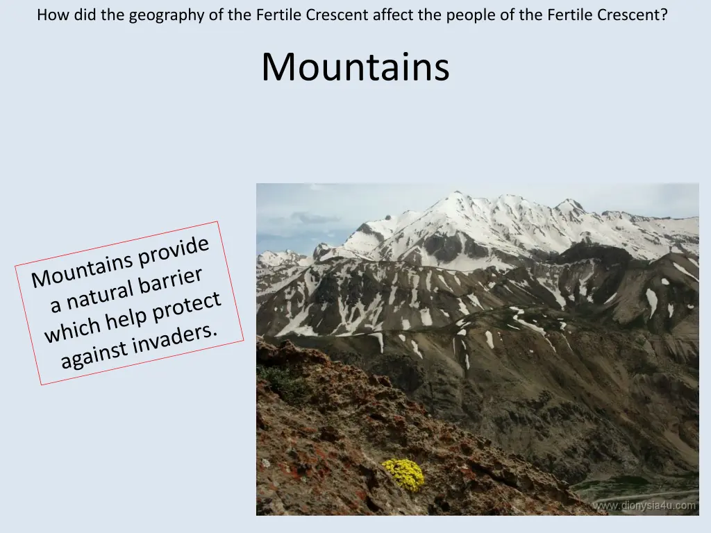 how did the geography of the fertile crescent 4