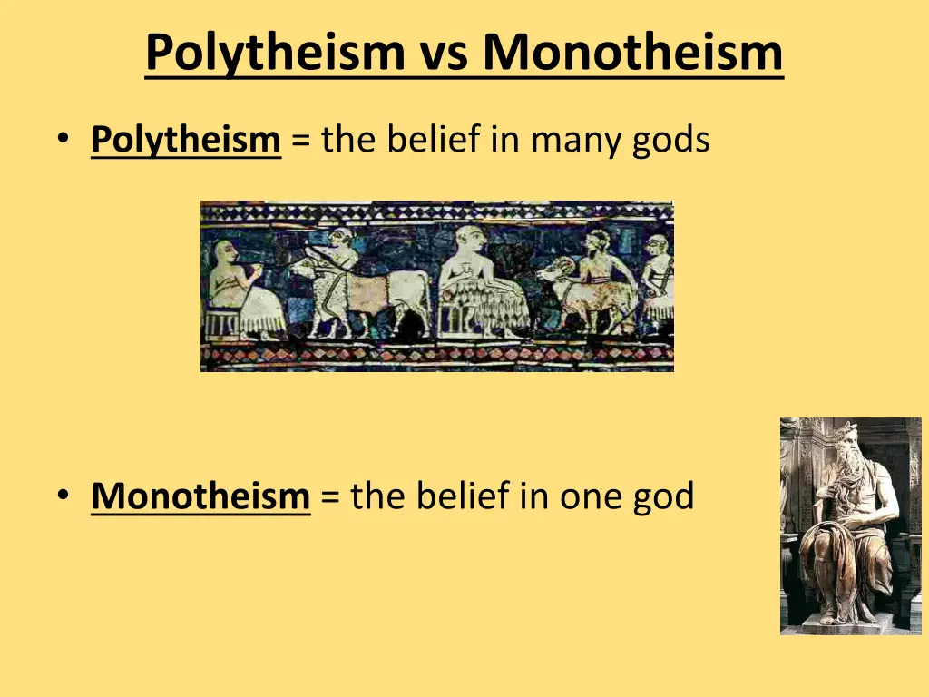 polytheism vs monotheism