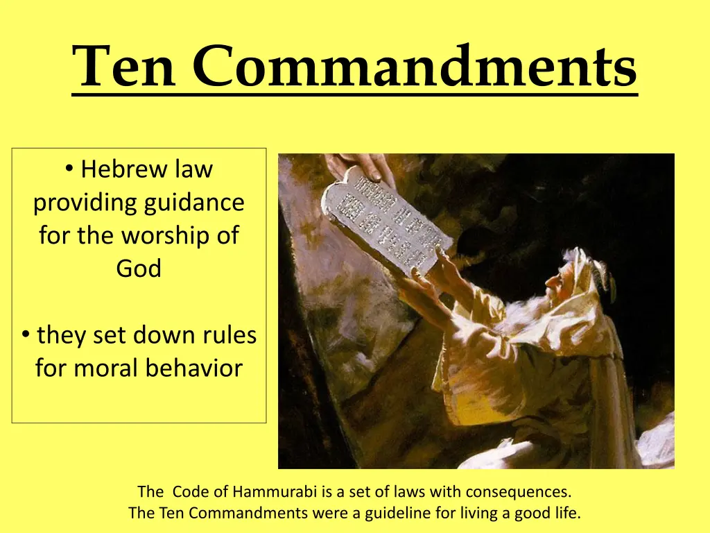 ten commandments