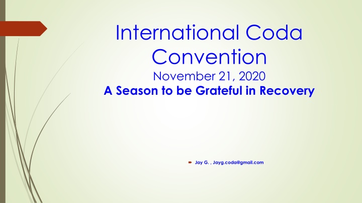 international coda convention november 21 2020