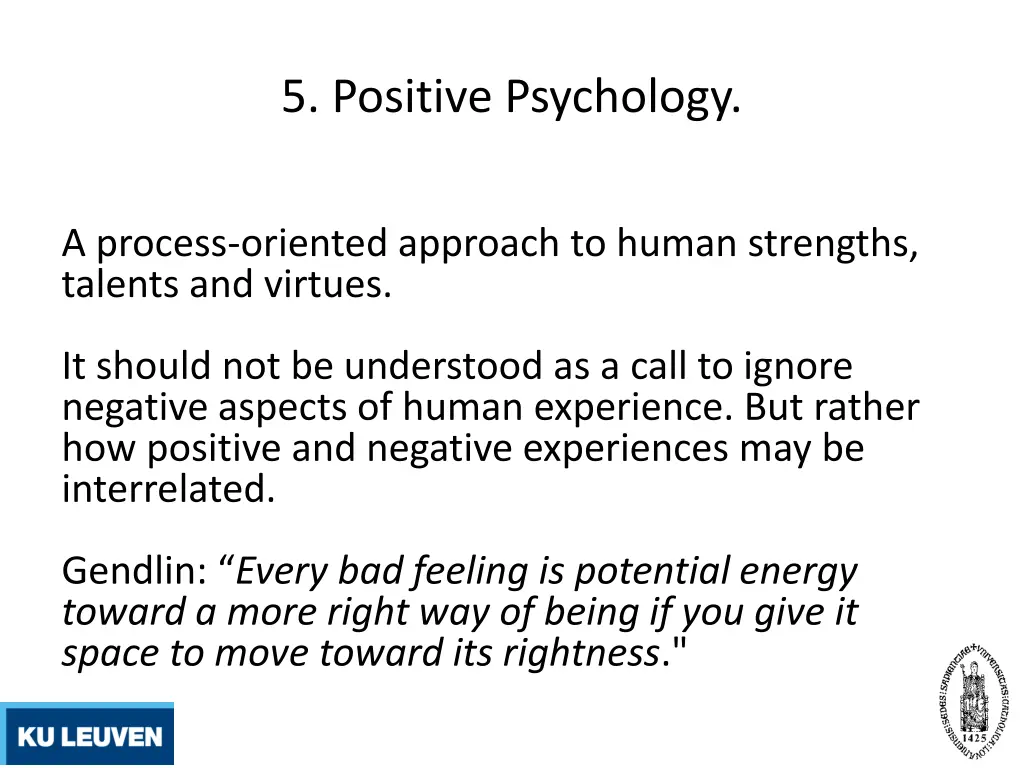 5 positive psychology