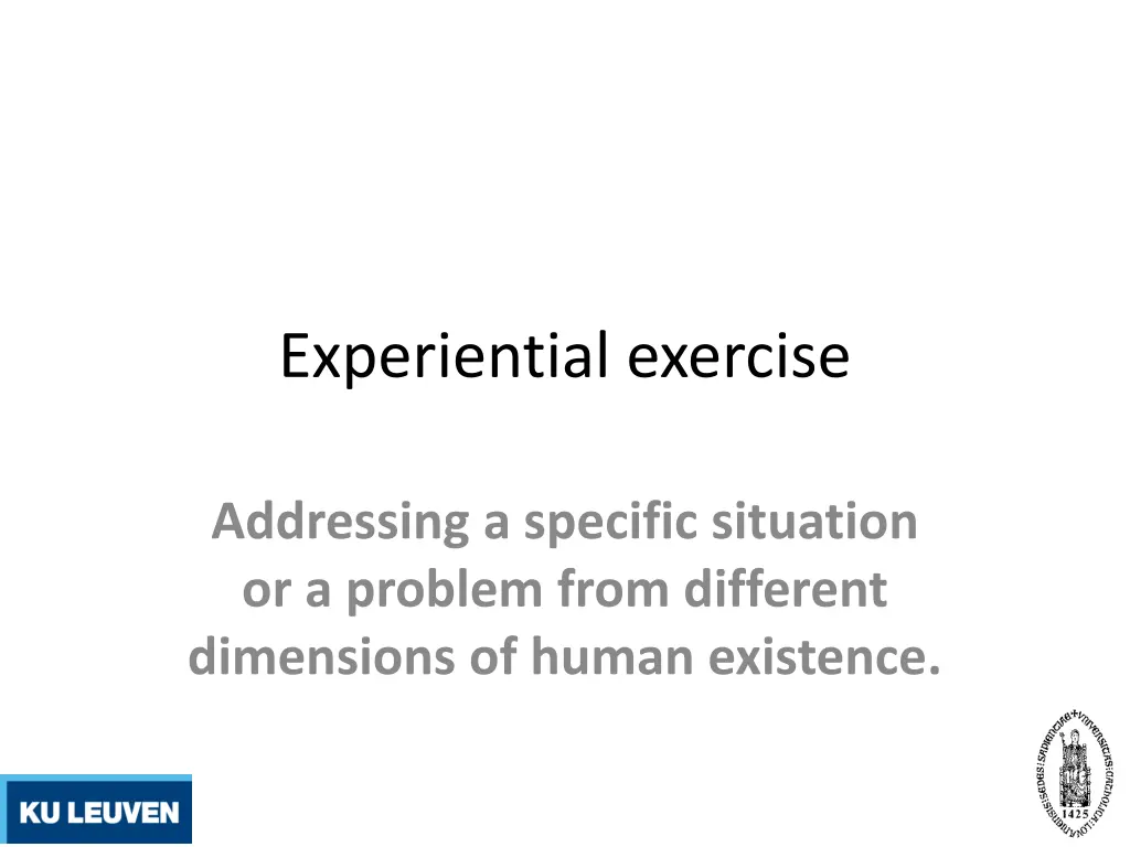 experiential exercise