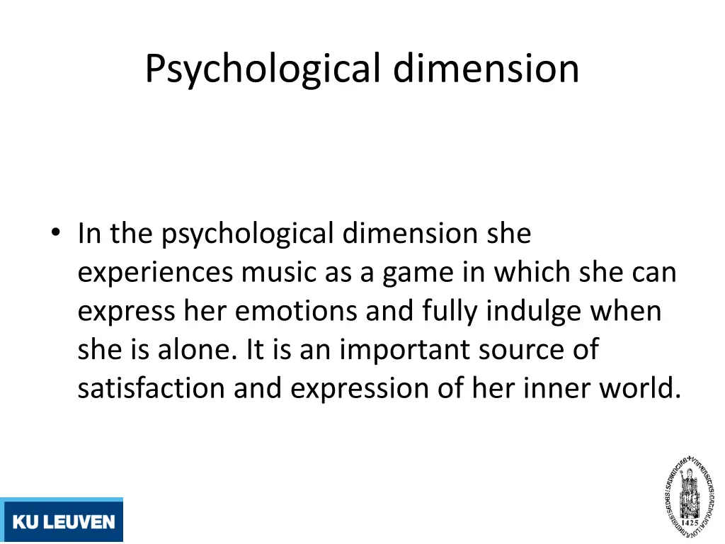 psychological dimension 1