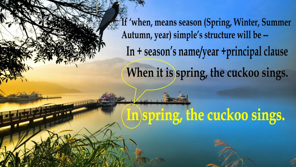 if when means season spring winter summer autumn