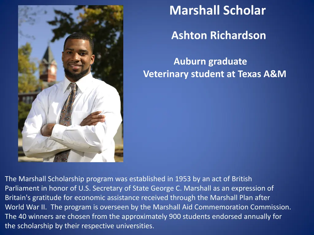 marshall scholar