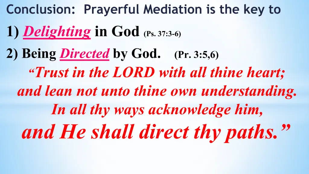 conclusion prayerful mediation 2