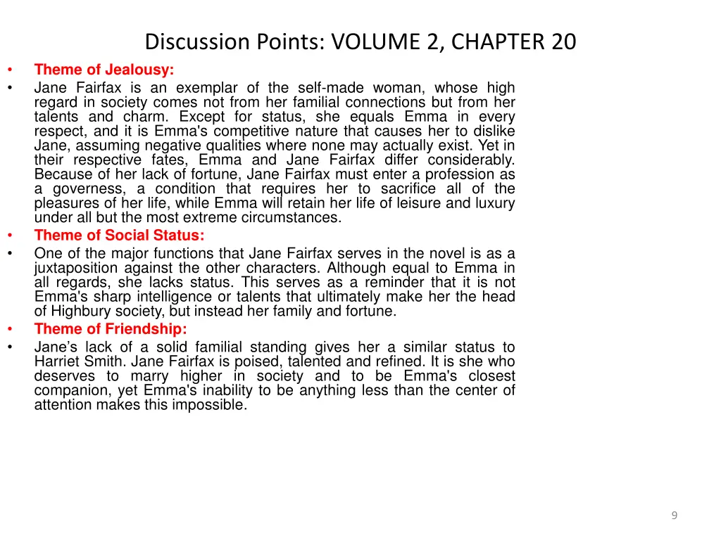 discussion points volume 2 chapter 20 theme