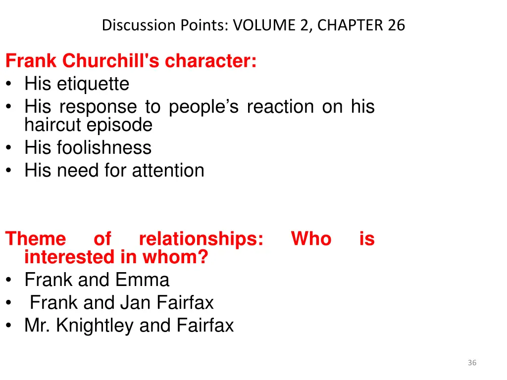 discussion points volume 2 chapter 26