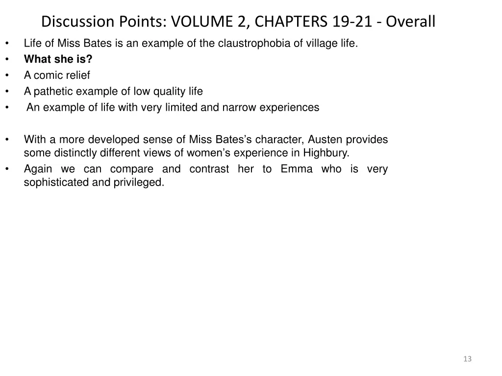 discussion points volume 2 chapters 19 21 overall